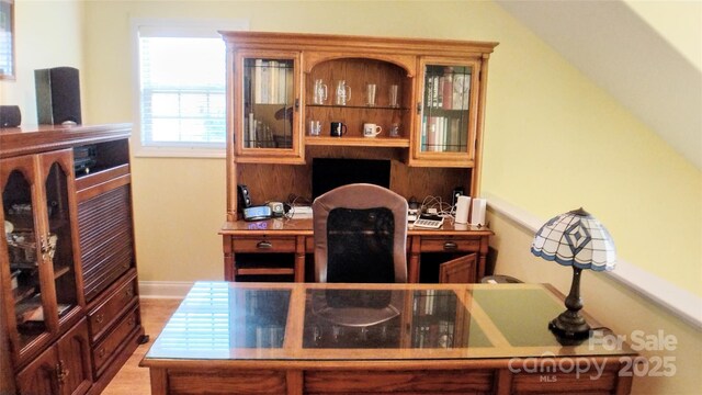 22 Florian Ln, Fletcher, NC 28732 - home office featuring baseboards and light wood-type flooring