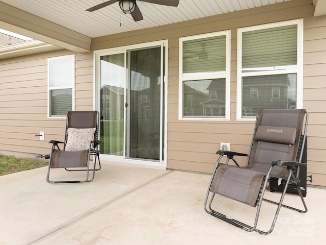 1711 Woodend Dr, Indian Trail, NC 28079 - view of patio featuring ceiling fan