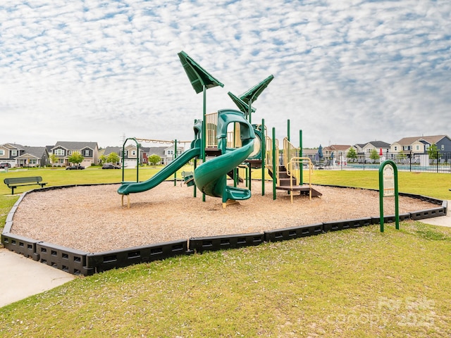 1711 Woodend Dr, Indian Trail, NC 28079 - communal playground with a residential view