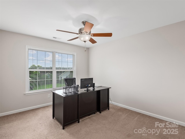 178 Black River Rd, Fletcher, NC 28732 - office space featuring ceiling fan and light carpet