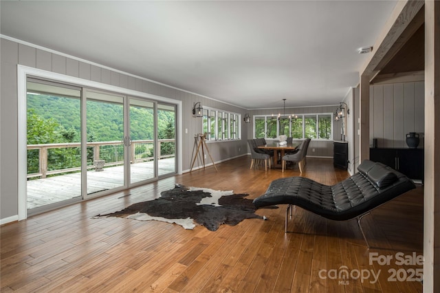 1648 Skyland Dr Unit 77, Seven Devils, NC 28604 - sunroom featuring a chandelier