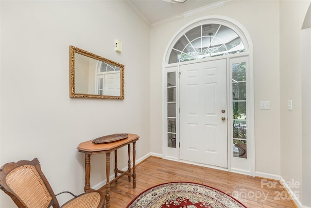 101 Citation Ln, Gastonia, NC 28056 - entrance foyer featuring wood finished floors and ornamental molding