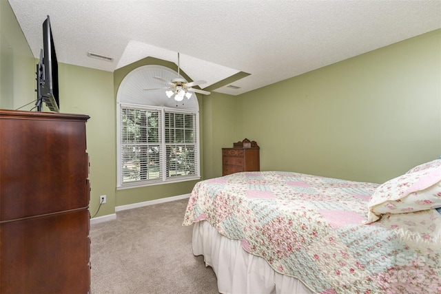 101 Citation Ln, Gastonia, NC 28056 - carpeted bedroom with ceiling fan and a textured ceiling