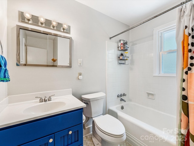 3200 Spring Valley Rd, Charlotte, NC 28210 - bathroom featuring vanity and shower / bath combo with shower curtain