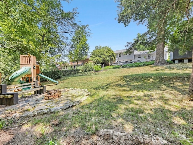 3200 Spring Valley Rd, Charlotte, NC 28210 - view of green lawn featuring a playground
