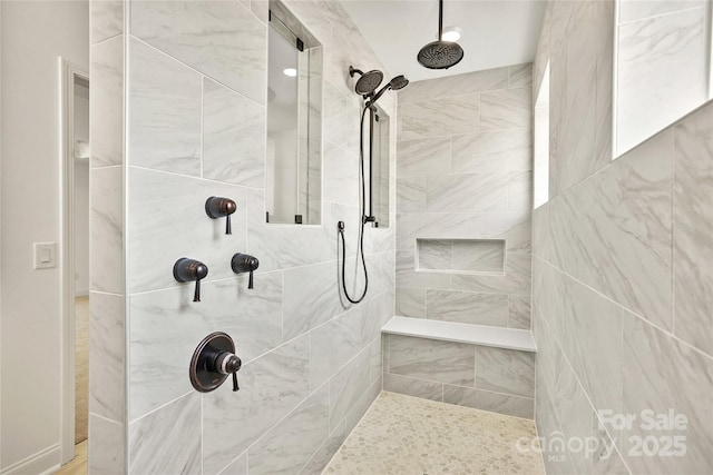 9511 Coast Laurel Ave NW, Concord, NC 28027 - bathroom with tiled shower