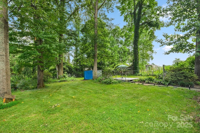1058 Howard Gap Loop Rd, Flat Rock, NC 28731 - view of yard with a garden