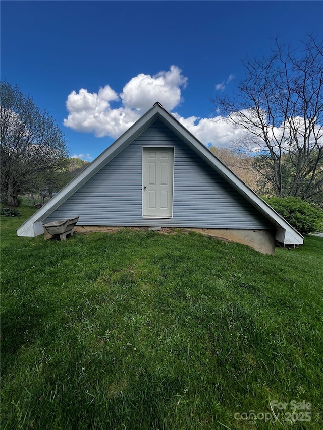 4606 Garvey Bridge Rd, Crumpler, NC 28617 - view of side of home with a lawn