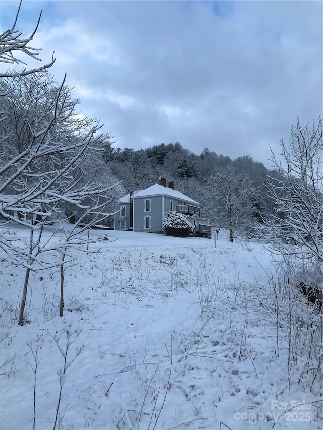 4606 Garvey Bridge Rd, Crumpler, NC 28617 - view of yard layered in snow