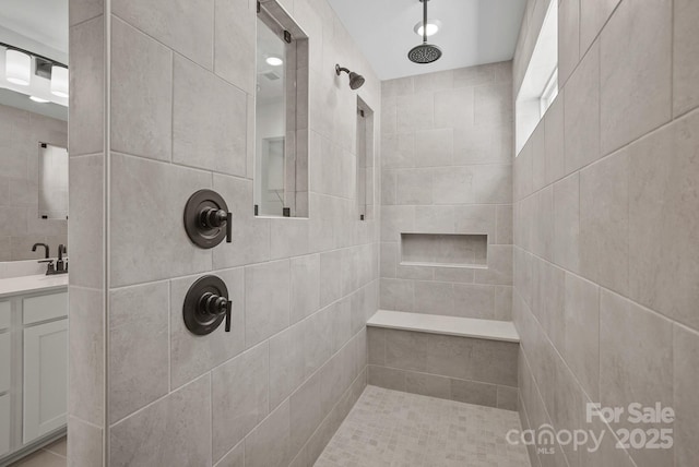 9515 Coast Laurel Ave NW, Concord, NC 28027 - full bath with tiled shower and vanity