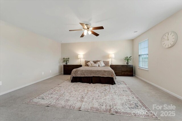 2309 Abundance Ln, Waxhaw, NC 28173 - bedroom featuring light carpet and a ceiling fan