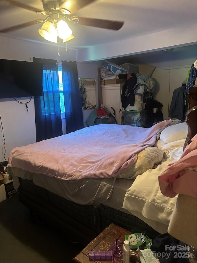 801 Tryon St, Shelby, NC 28150 - bedroom featuring ceiling fan