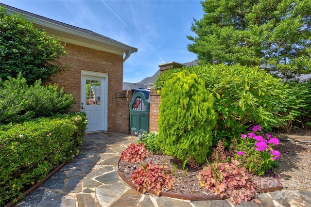 5604 Yorke St NW, Concord, NC 28027 - view of exterior entry with brick siding
