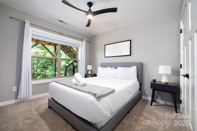 54 Weldon Way, Fairview, NC 28730 - carpeted bedroom with baseboards and a ceiling fan