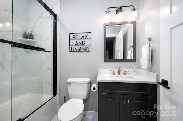 54 Weldon Way, Fairview, NC 28730 - full bath featuring vanity and combined bath / shower with glass door