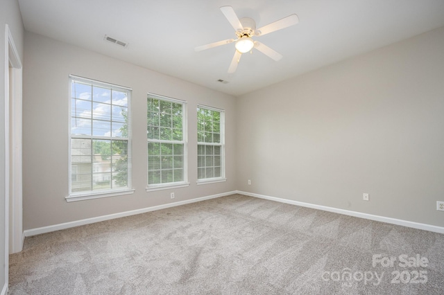 6721 Charter Hills Rd, Charlotte, NC 28277 - empty room with carpet and a ceiling fan