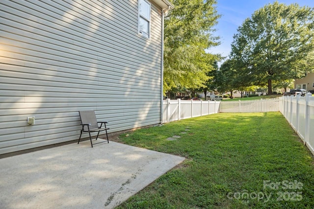 9846 Bailey Rd, Cornelius, NC 28031 - fenced backyard with a patio area
