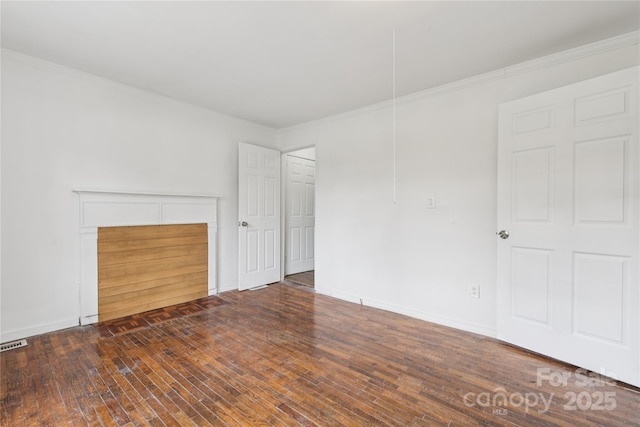 1208 Arch St E Unit 10, Lancaster, SC 29720 - unfurnished living room featuring crown molding and wood-type flooring