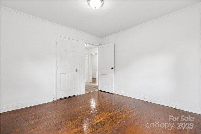 1208 Arch St E Unit 10, Lancaster, SC 29720 - spare room with hardwood / wood-style flooring and ornamental molding