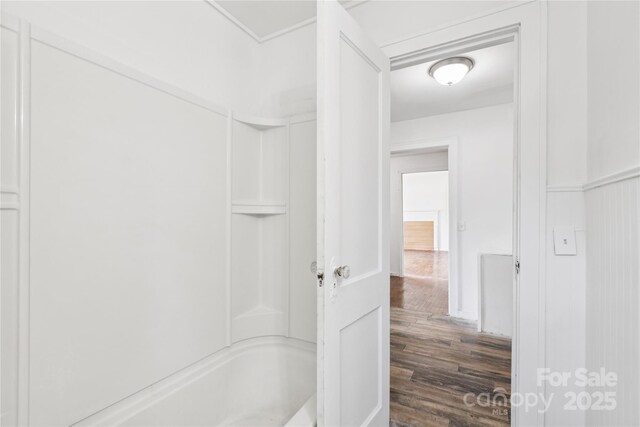 1208 Arch St E Unit 10, Lancaster, SC 29720 - bathroom featuring wood finished floors and shower / bathtub combination