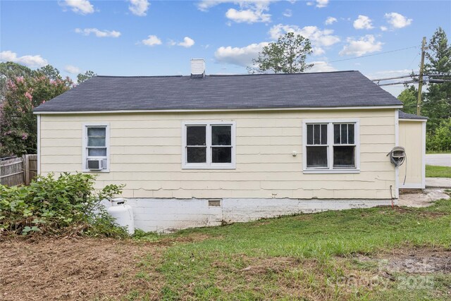 1208 Arch St E Unit 10, Lancaster, SC 29720 - view of property exterior with roof with shingles, crawl space, and cooling unit