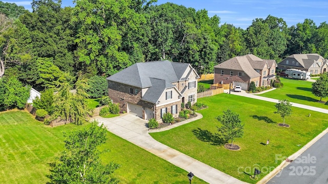 12515 Hashanli Pl, Matthews, NC 28105 - aerial view of property and surrounding area