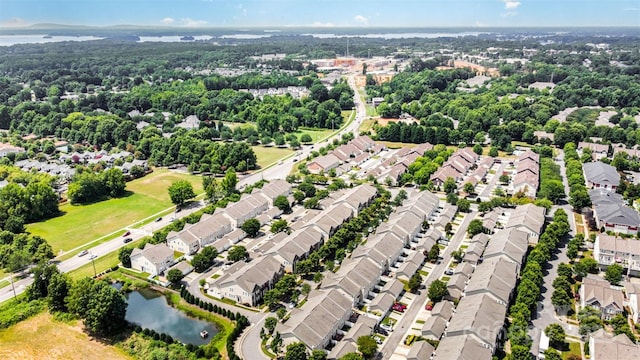 8245 Viewpoint Ln, Cornelius, NC 28031 - aerial perspective of suburban area with a nearby body of water