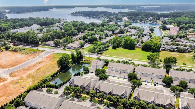 8245 Viewpoint Ln, Cornelius, NC 28031 - aerial view of residential area with a nearby body of water