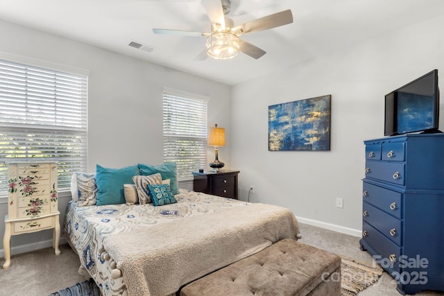 2005 Brightflower Ln, York, SC 29745 - bedroom with light carpet and a ceiling fan