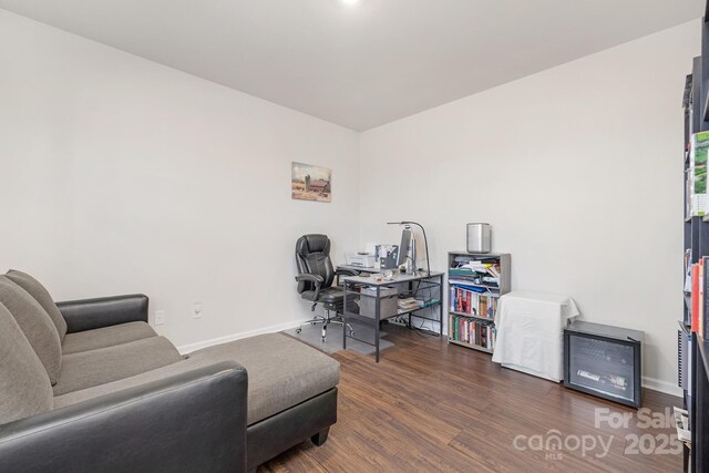3013 Whipcord Dr, Waxhaw, NC 28173 - home office featuring wood finished floors and baseboards