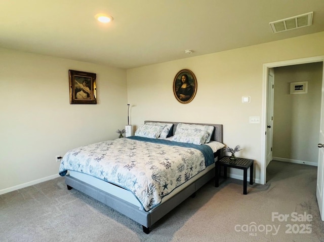 3013 Whipcord Dr, Waxhaw, NC 28173 - carpeted bedroom with baseboards and recessed lighting