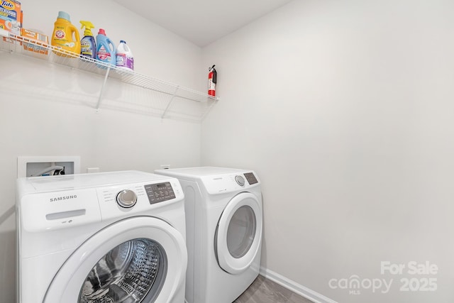3013 Whipcord Dr, Waxhaw, NC 28173 - washroom featuring independent washer and dryer and baseboards
