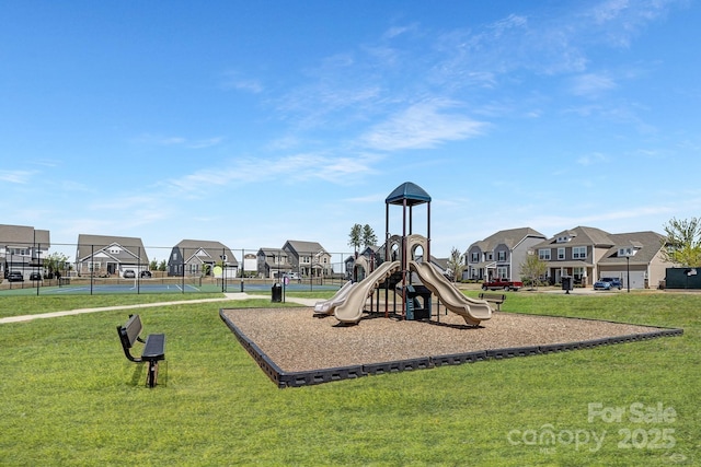 3013 Whipcord Dr, Waxhaw, NC 28173 - community playground featuring a residential view