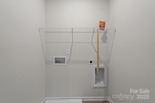 512 Whitehall Cir, Durham, NC 27713 - laundry room featuring washer hookup, hookup for an electric dryer, and wood finished floors