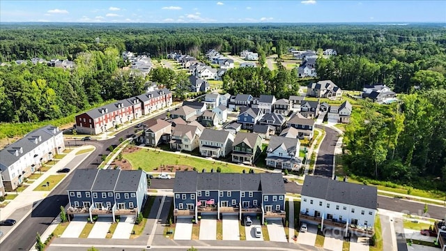 512 Whitehall Cir, Durham, NC 27713 - bird's eye view of a heavily wooded area