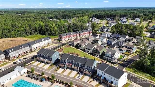 512 Whitehall Cir, Durham, NC 27713 - drone / aerial view of a heavily wooded area