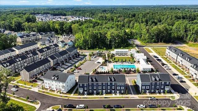 512 Whitehall Cir, Durham, NC 27713 - aerial view of a forest