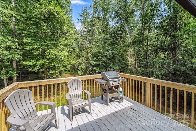 207 Jacksons Run, Morganton, NC 28655 - wooden deck featuring a grill