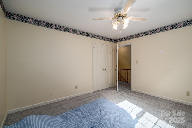 14409 Hackamore Dr, Matthews, NC 28105 - empty room featuring carpet and ceiling fan