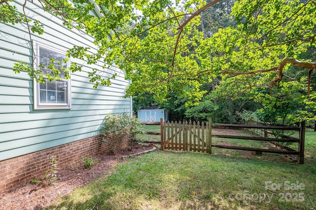 14409 Hackamore Dr, Matthews, NC 28105 - view of yard with a shed