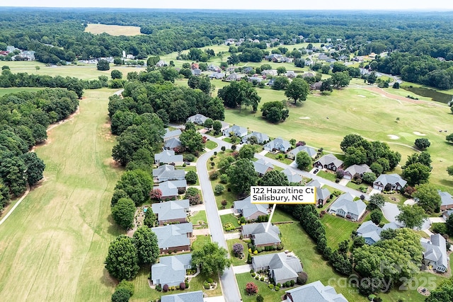 122 Hazeltine Ct, Salisbury, NC 28144 - aerial view of residential area featuring a golf course