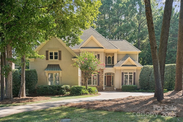 18802 Pentwater Ct, Cornelius, NC 28031 - view of front of property featuring stucco siding and roof with shingles