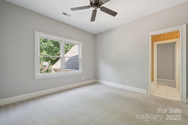 18802 Pentwater Ct, Cornelius, NC 28031 - carpeted spare room with a ceiling fan and baseboards