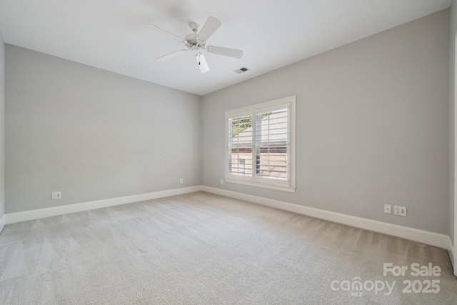 18802 Pentwater Ct, Cornelius, NC 28031 - carpeted spare room with baseboards and ceiling fan
