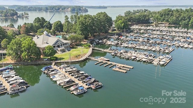 18802 Pentwater Ct, Cornelius, NC 28031 - aerial overview of property's location featuring a marina and a large body of water