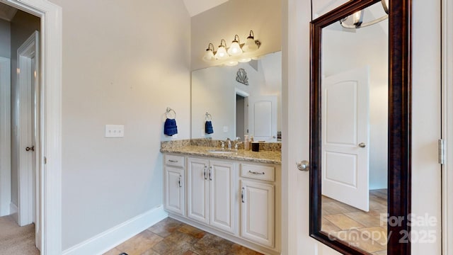 3005 Monterrey Ln, Monroe, NC 28110 - bathroom featuring vanity and baseboards