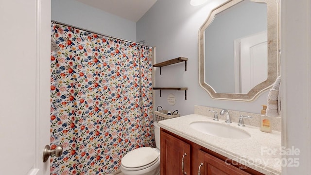 3005 Monterrey Ln, Monroe, NC 28110 - bathroom featuring vanity and a shower with shower curtain