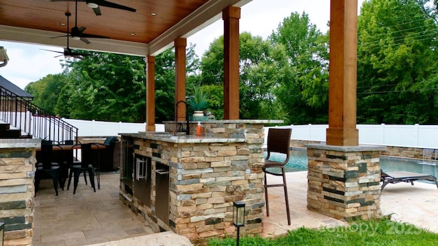 3005 Monterrey Ln, Monroe, NC 28110 - fenced backyard featuring view of scattered trees