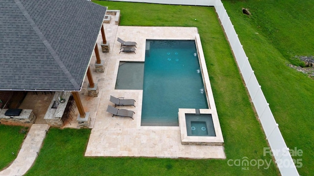 3005 Monterrey Ln, Monroe, NC 28110 - swimming pool featuring a patio area and a fenced backyard
