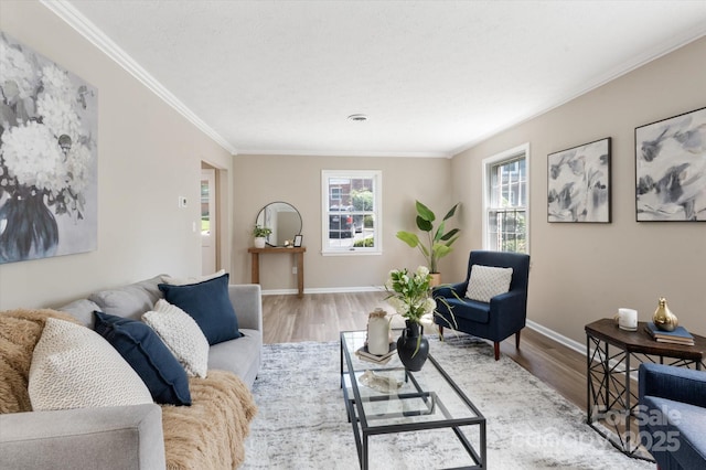 1409 Kensington Rd Unit B-8, Hendersonville, NC 28791 - living area featuring wood finished floors and crown molding
